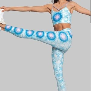 Wolven Jasmine Mandala Bra And Leggings Set